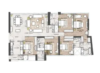4 BHK K Raheja Amaltis