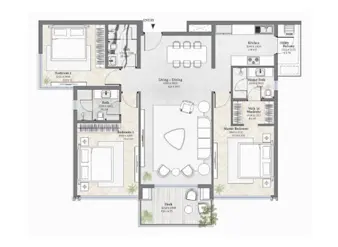 3 BHK Tribeca The Edge