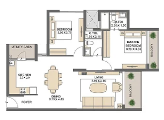 2.5 BHK Godrej Azure