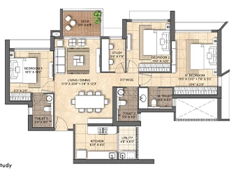 3 BHK Godrej Seabreeze
