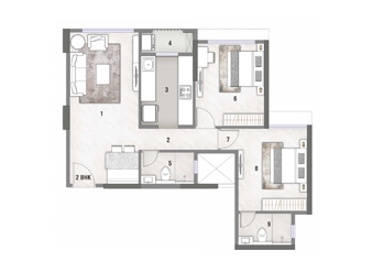 2 BHK Rustomjee Stella