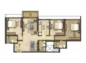 3 BHK Runwal Timeless