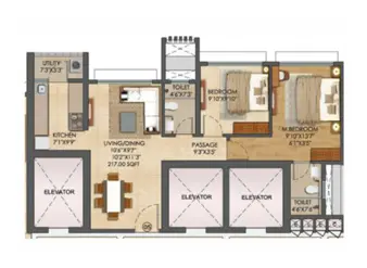 1.5 BHK Runwal Bliss